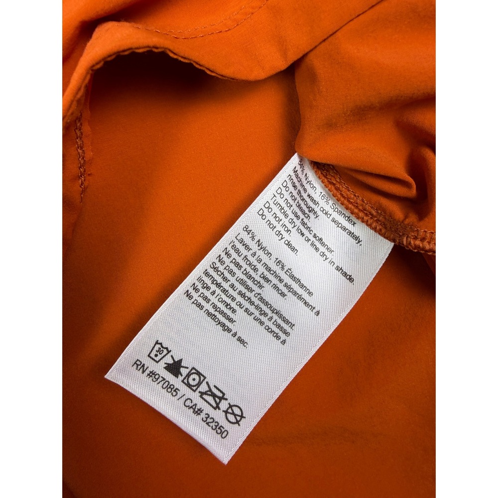 Outdoor Research Mens Large Orange Half Zip Hooded Softshell Breathable Jacket - Picture 7 of 10